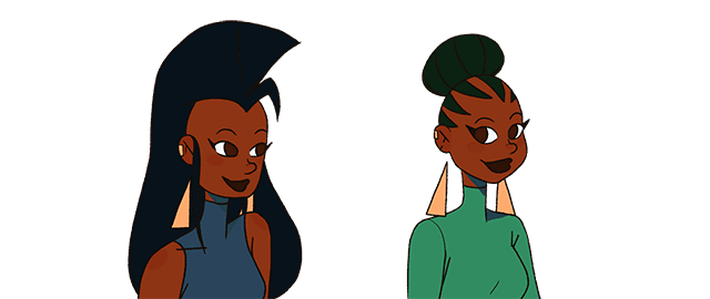 Farrah & Imani animation au hover
