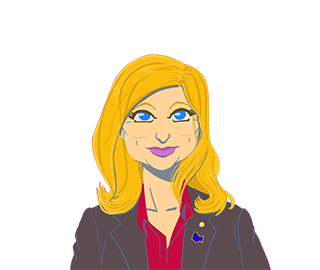 Leslie Knope animation au hover