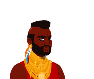 Mr T animation au hover